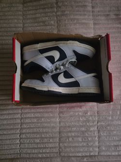 Nike Dunk Low Grey Midnight Navy Size 7Y