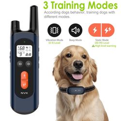 Dog Training Static/Shock Collar ,WATERPROOF NVK TC-20 -Black, Brand New