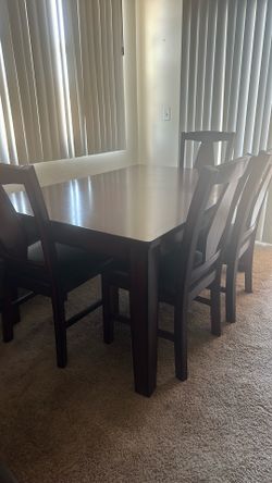 Dining table set of 6