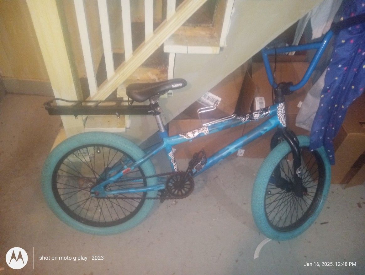 Blue Camo Bike