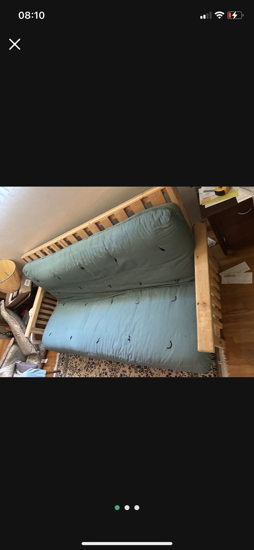 Wooden Futon Couch