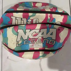 WILSON NCAA Legend Indoor/Outdoor Basketball - Pink Camo, Size 6-28.5"