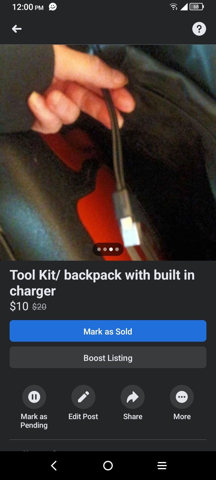 Tool Kit And Backpack With Built In Charger