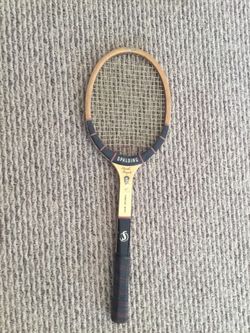 Wooden tennis racket