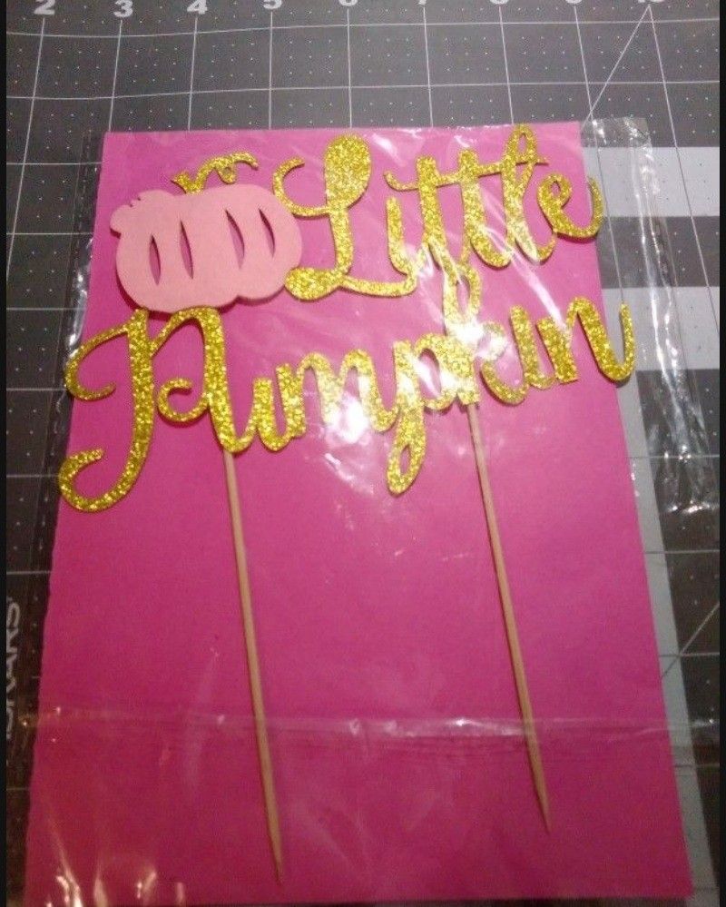 Little Pumpkin  Cake Topper $6 New