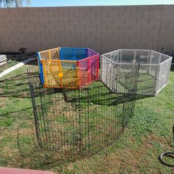 3 Different Pet Dog Fencing Enclosures Puppy Play Pens $25-$30 Each Read Description See All Photos 