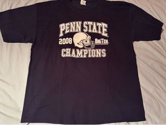 Penn State University Nittany Lions Big Ten Champions Shirt; Men’s 2XL