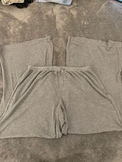 Gray Wide Legged Loungewear