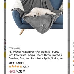 Waterproof Pet Blankets (bedsure) 
