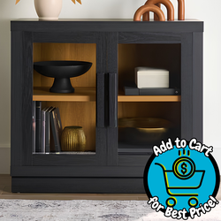 Better Homes & Gardens Ezra Accent Cabinet, Rich Black