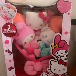 (2) New!!!!! Hello Kitty Valentine’s Plush BOUQUET!!!! 