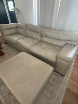 Couch and ottoman
