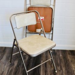 Two Vintage Samsonite 3819 Folding chairs