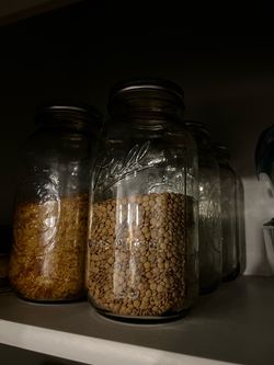 Large Glass Mason Jars (6 jars)