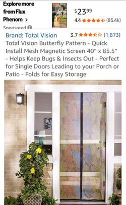 Magnetic screen door
