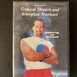 David Wicker Tropical Stretch & Energizer Workout Simple Yoga & Tai Chi DVD New