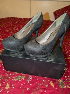 JustFab black high heel