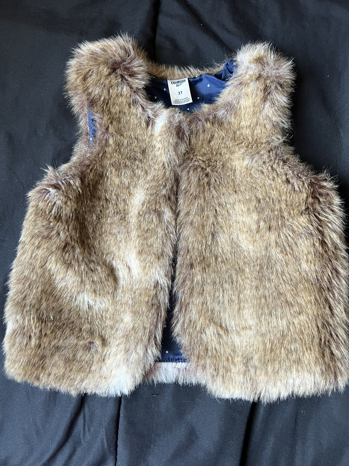 Oshkosh Brown Fur Vest