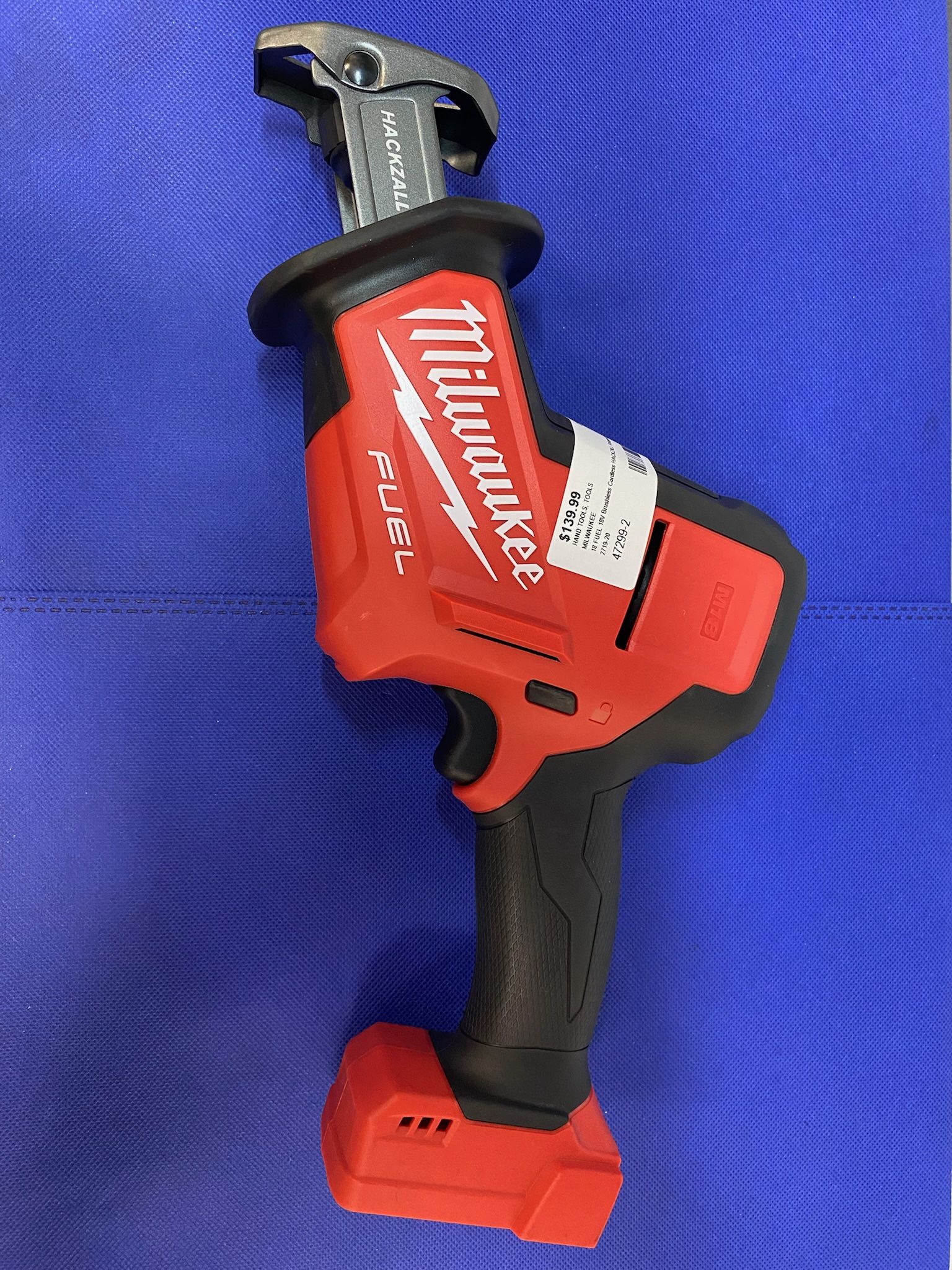 MILWAUKEE 2719-20 18 FUEL 18V Brushless Cordless HACKZALL Reciprocating Saw (Tool-Only)