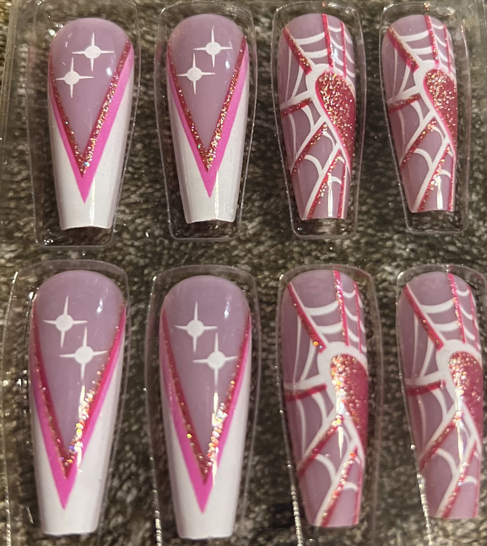 Halloween Inspired Artificial Fingernails