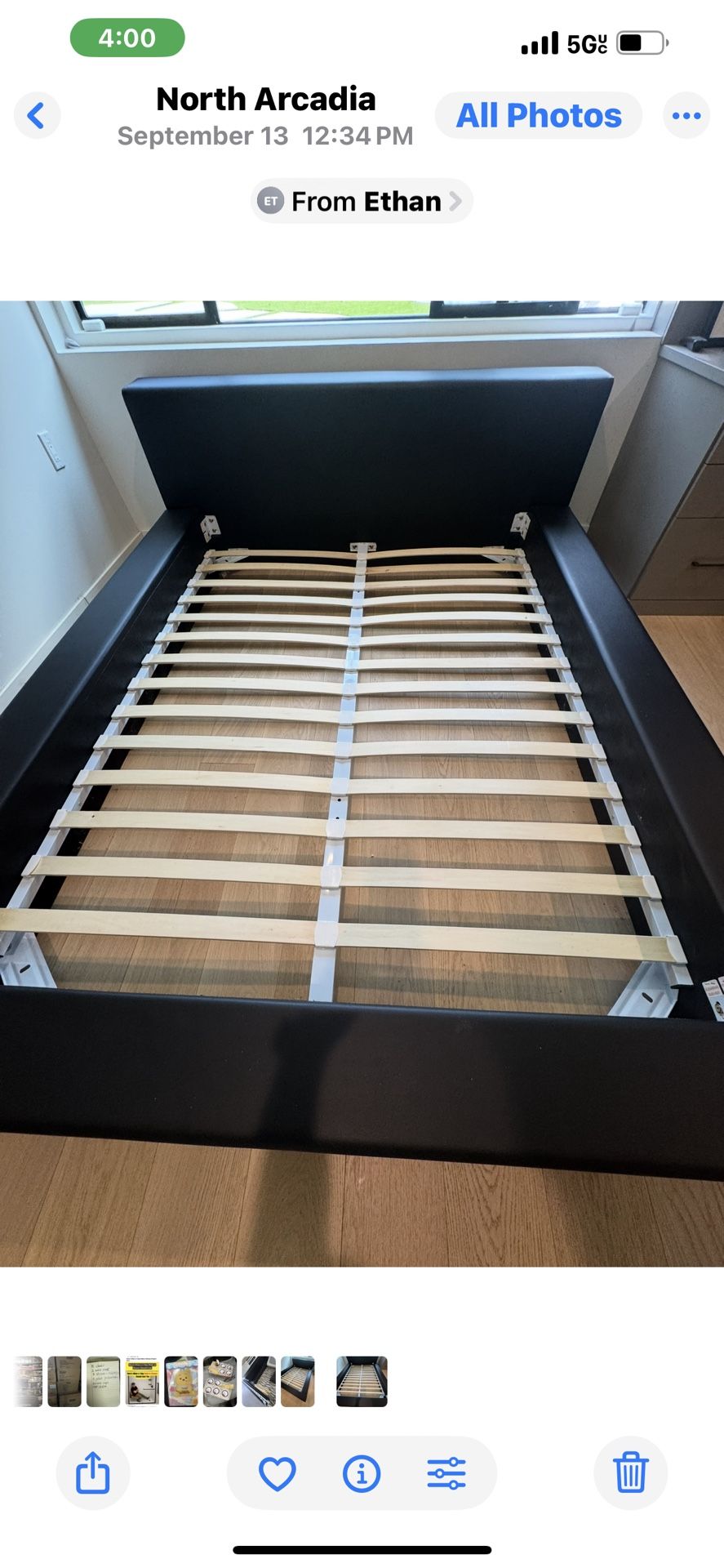 Black Bed Frame Queen Size