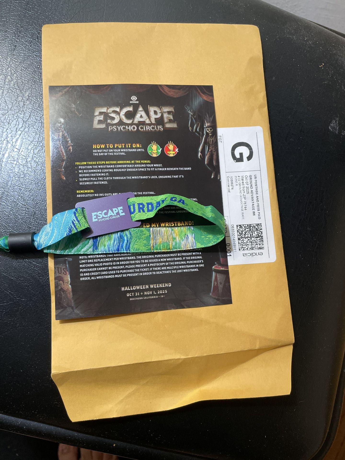 Escape 2025 1 Day For Saturday Nov.1st