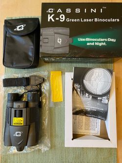New Cassini K-9 8x32 Green Laser Binocular w/ Case