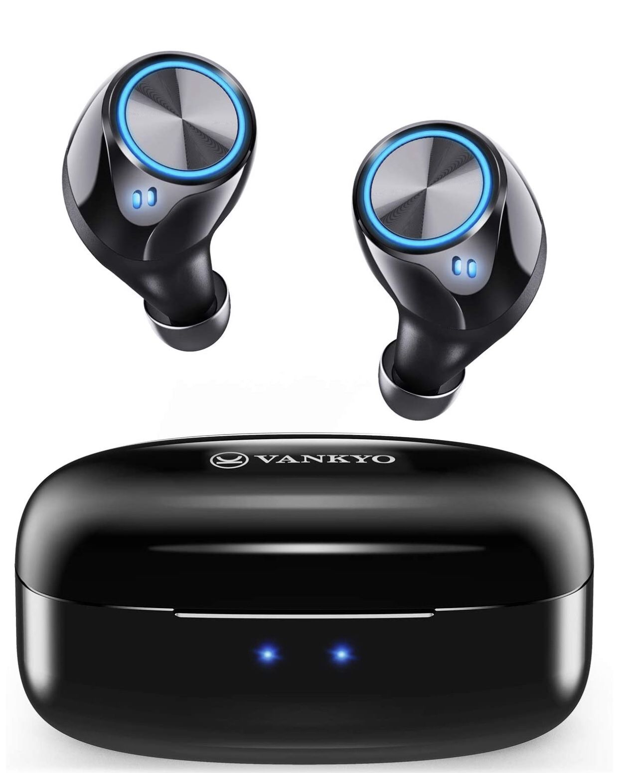 VANKYO Wireless Earbuds X180 in-Ear Bluetooth 5.0 Earphones for iPhone Android with USB-C Charging Case, IPX7 Waterproof Sport Headphones with Mic, T