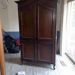 Antique Italy Made Armoire Wardrobe Bedroom 