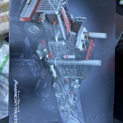 Mould King 10037 Flatbed Semi Truck, Heavy Duty Tow Truck Building Set, Collectible Road Trailer Car Model Toys for 14+ and Adult, Build and Display, 