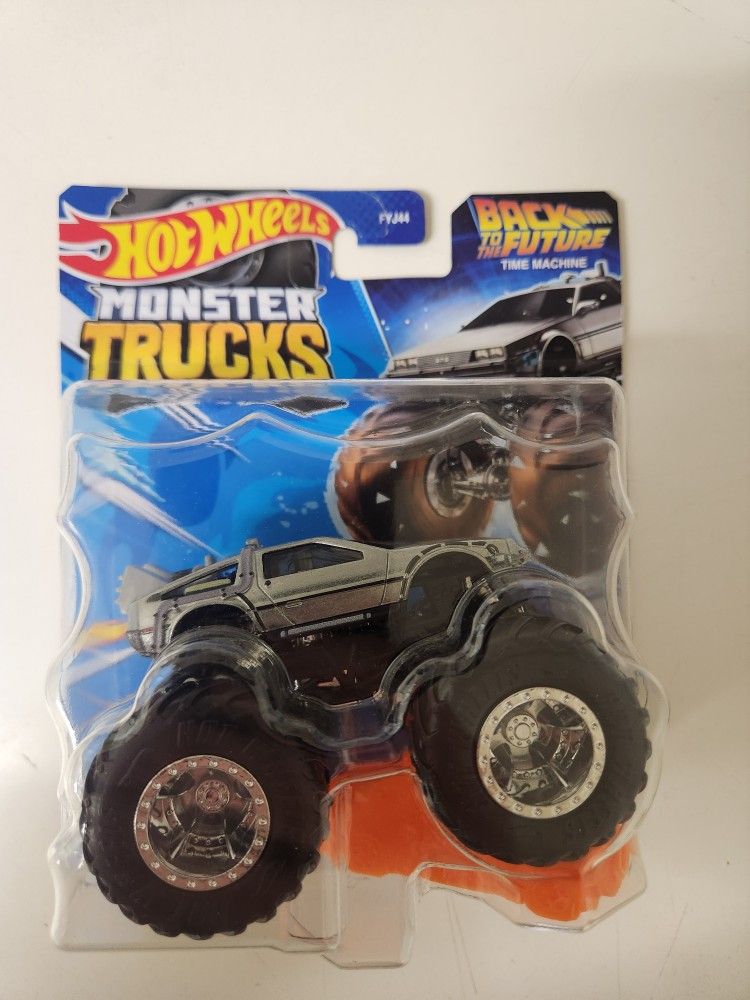 Hot Wheels Monster Truck Back To The Future Time Machine Delorean