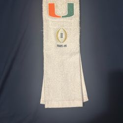 Miami Football Towel