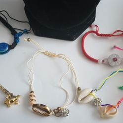 5 Lucky Bracelet.Chinese Jade Lucky Charms 