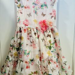 ✨ $8-Rare Editions Girls’ Floral Dress – Size 4– Perfect for Easter, Weddings & Birthdays ✨