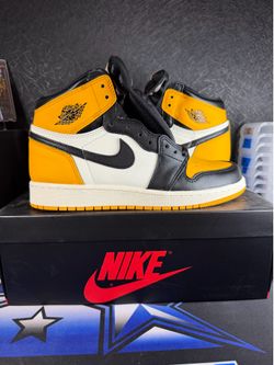 Nike Air Jordan 1 High Yellow Taxi Youth 5.5