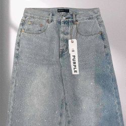 Purple Baggy Jean 32 Size