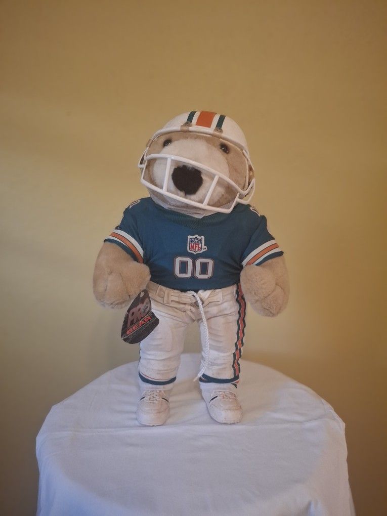 Vintage Miami Dolphins Teddy Bear
