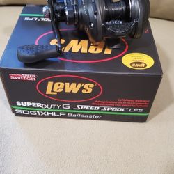 Lews Super Duty G 8.3:1 LH Baitcasting Reel With Flippin Switch