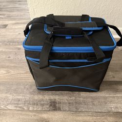 ✨Brand New-. Igloo 12 Can Collapse and Cool Basic Soft Sided Cooler Blue And Black