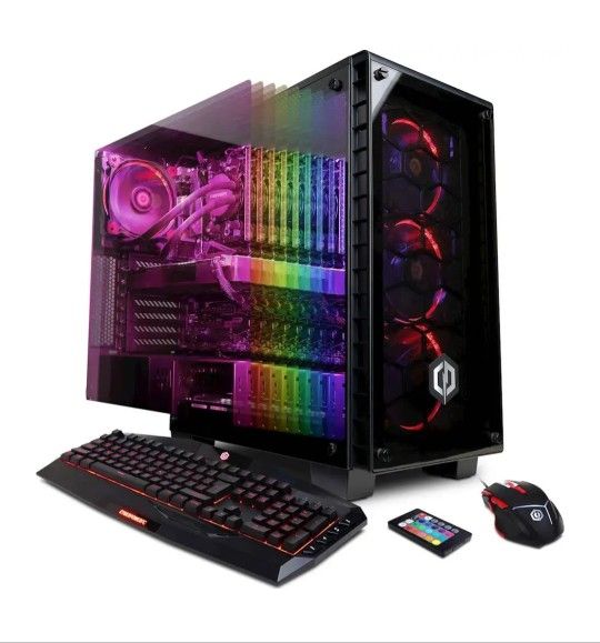 CyberPowerPC - BattleBox Ultimate Gaming Desktop- AMD Ryzen Threadripper - 32GB Memory - NVIDIA GeForce GTX 1080 Ti - 1TB SSD + 4TB HDD - Black