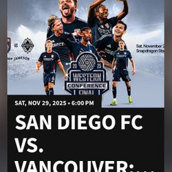 80$ San Diego FC Vancouver tickets In 300 Level 