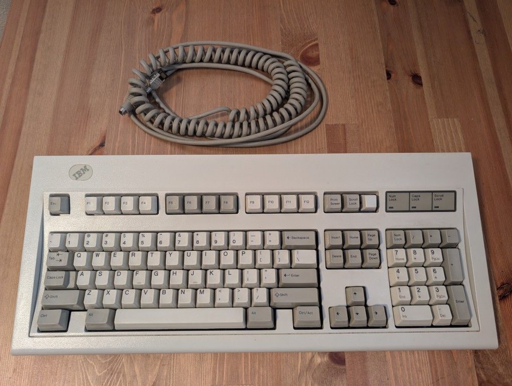 IBM Model M Mechanical Clicky Keyboard 51G8572, Cleaned - Tested