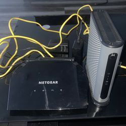 Netgear router and motorola Modem