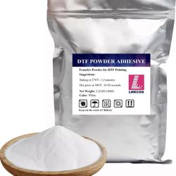 DTF Powder White 1KG/35.3 oz Digital Transfer Hot Melt Adhesive, Pretreat Powder for Ep L1800 Printer(White/1KG)