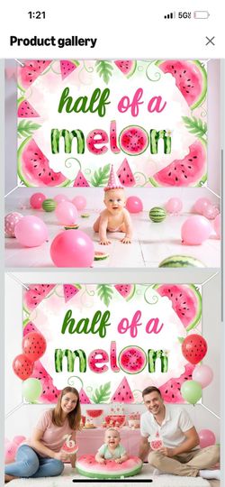 1/2 birthday 6 month banner and crown