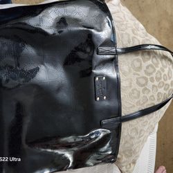 $30 Obo Kate Spade Black Gloss Summer Tote