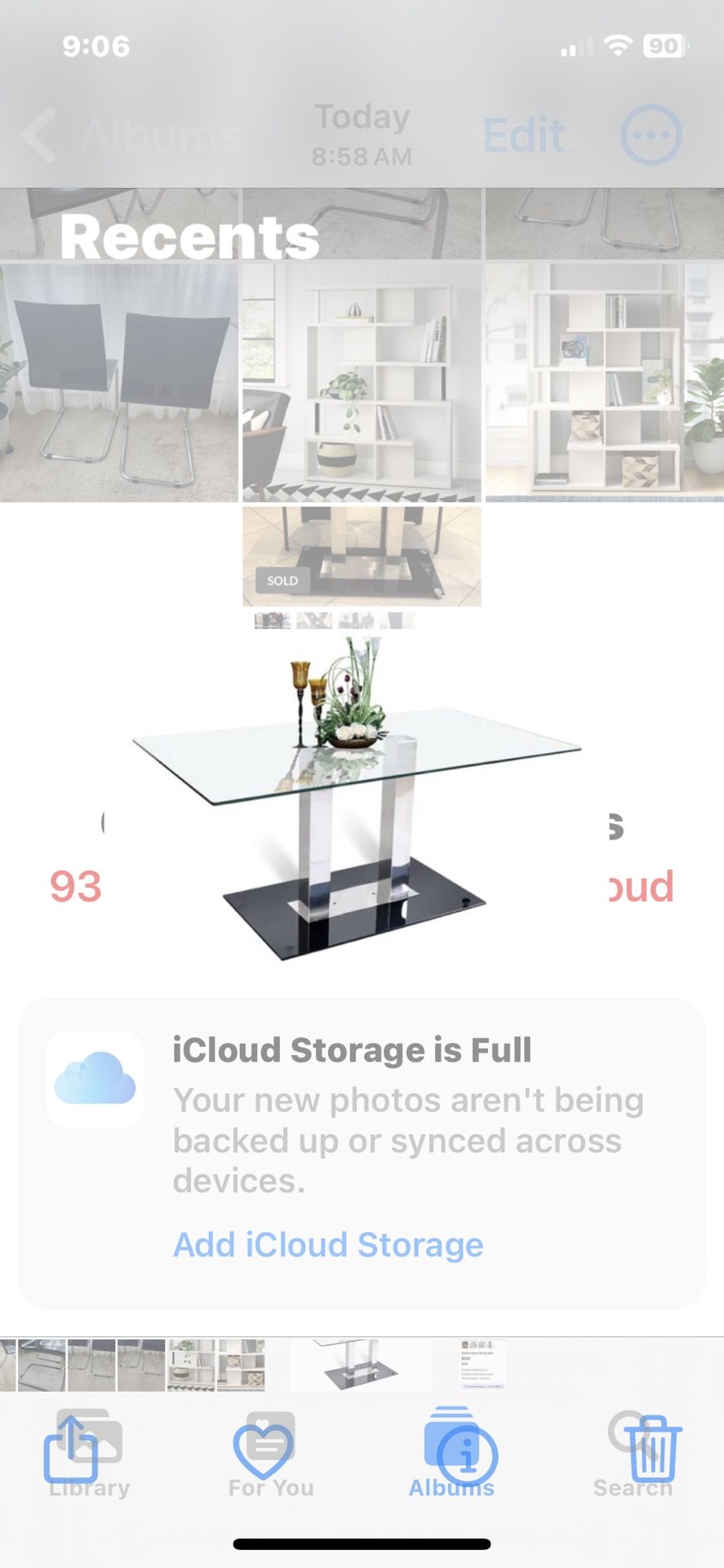 Modern Glass With Stainless Steel Dining table 40" W X 60" L X 29 H