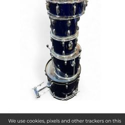 Tama Swingstar Blue 5 Piece Chrome  Snare ,
