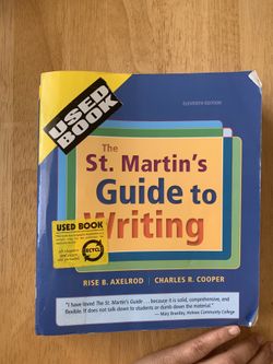 St martins guide to writing textbook 11th / eleventh edition