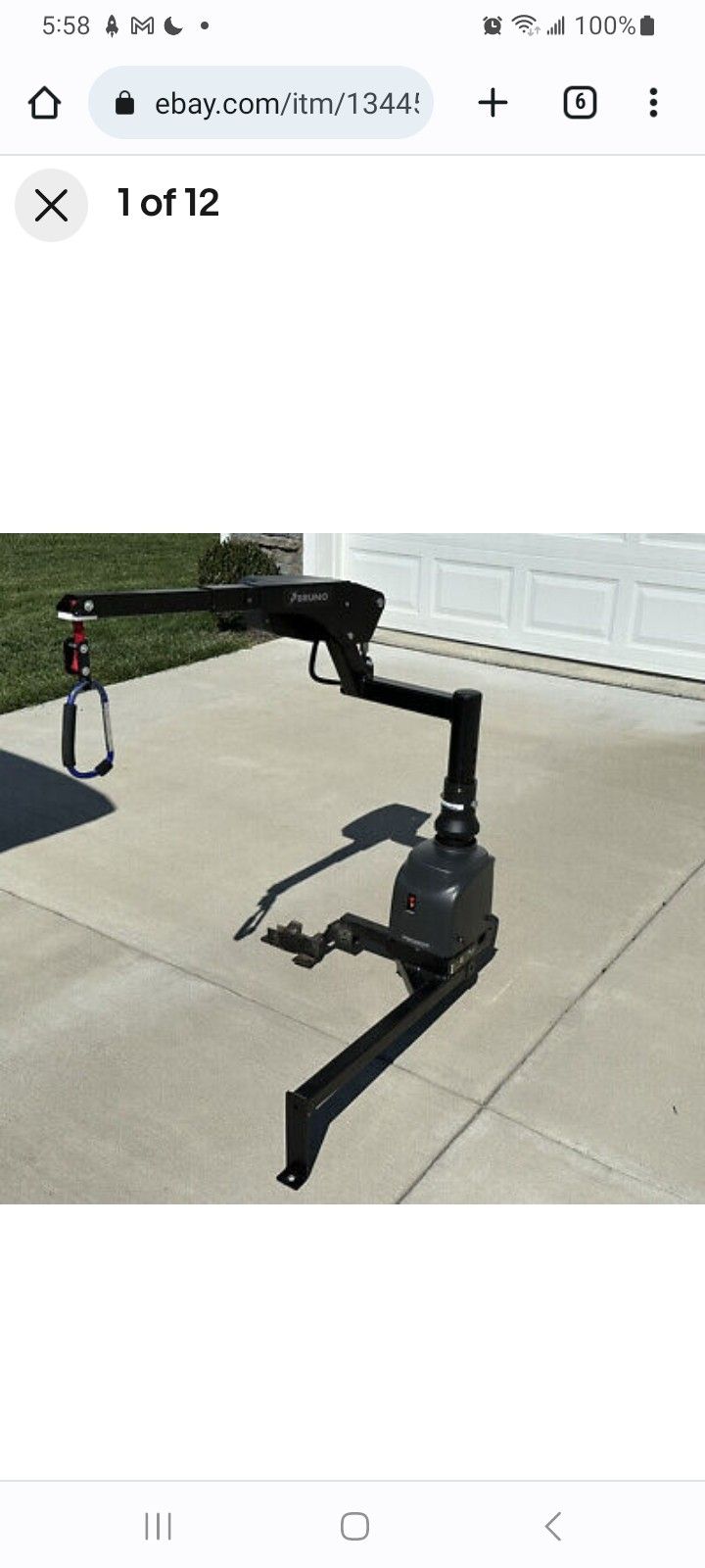 Weelchair Lift BRUNO VSL-6000 for Van/SUV.